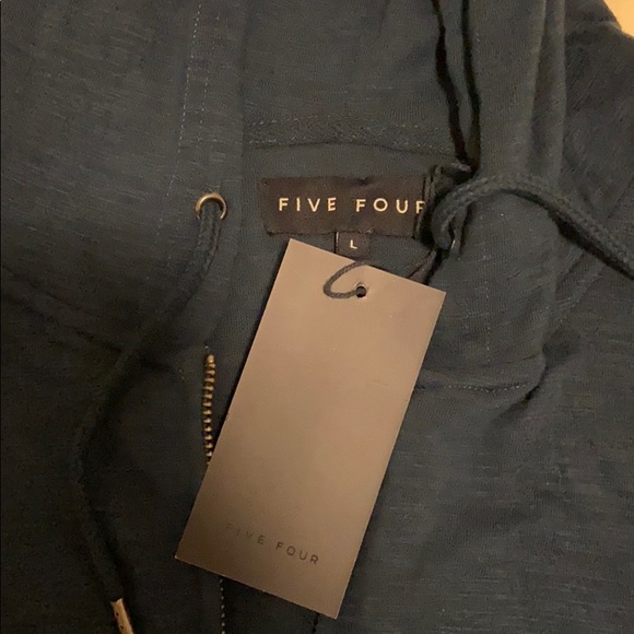 Blue zip up hoodies. Five four. - Picture 2 of 4